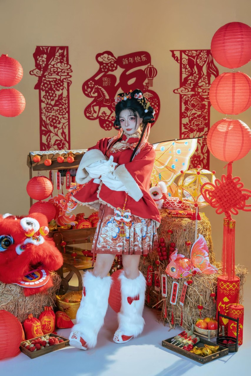 好图欣赏-yuuhui玉汇 2026新春特辑 醒狮少女